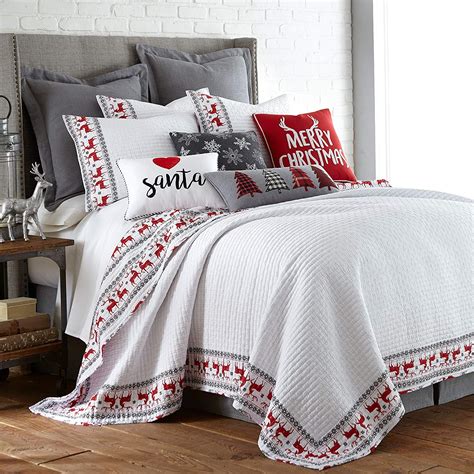 King christmas bedding - Bedsure Christmas Quilt Set King - Red Quilts for King Size Bed, Multicolor Patchwork Printed Pattern Christmas Bedding Set - Soft Microfiber Lightweight Coverlet Bedspread (106"x96", 3 Pieces) 4.7 out of 5 stars 2,745